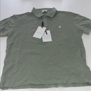 NWT Brooksfield Torino sage green polo large